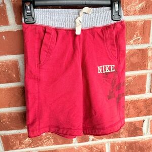Vtg boys red Nike shorts